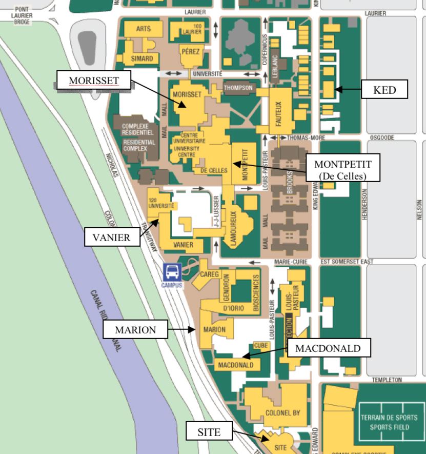 Central campus map