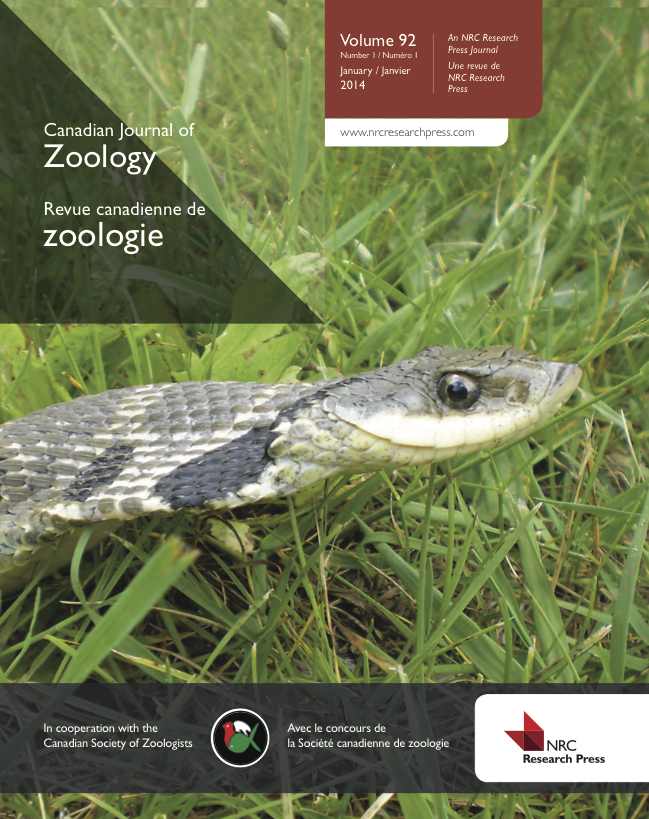 Cover Canadian Journal of Zoology